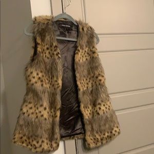 Faux fur vest